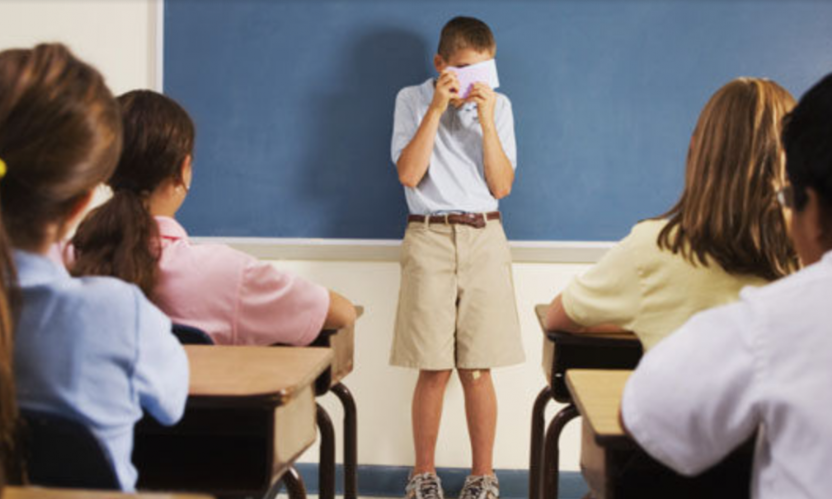 medo de falar em publico